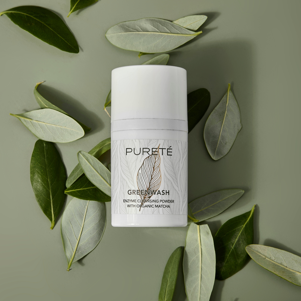 Pureté Greenwash Hydrating Set Enzyme Cleansing Powder + Hydrating Matcha &amp; Sake Essence
