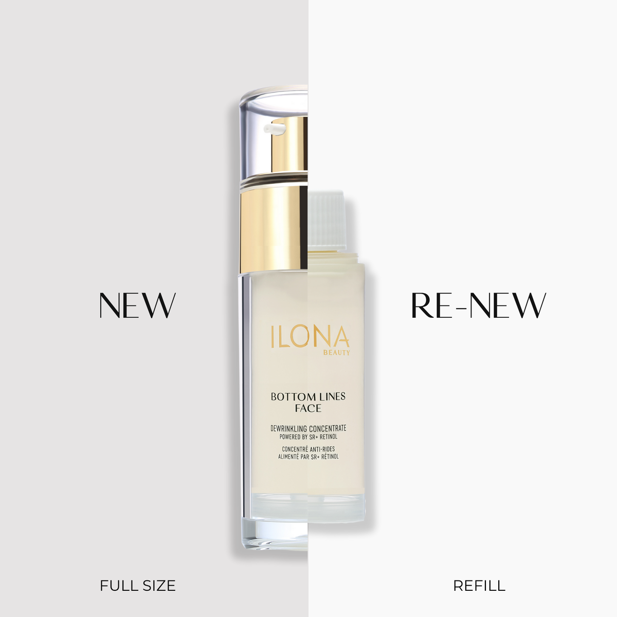 Bottom Lines Face Refill Dewrinkling Concentrate [Powered by SR+ Retinol]