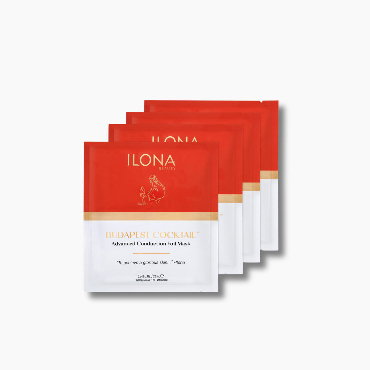 Budapest Cocktail Advanced Conduction Foil Mask x 4