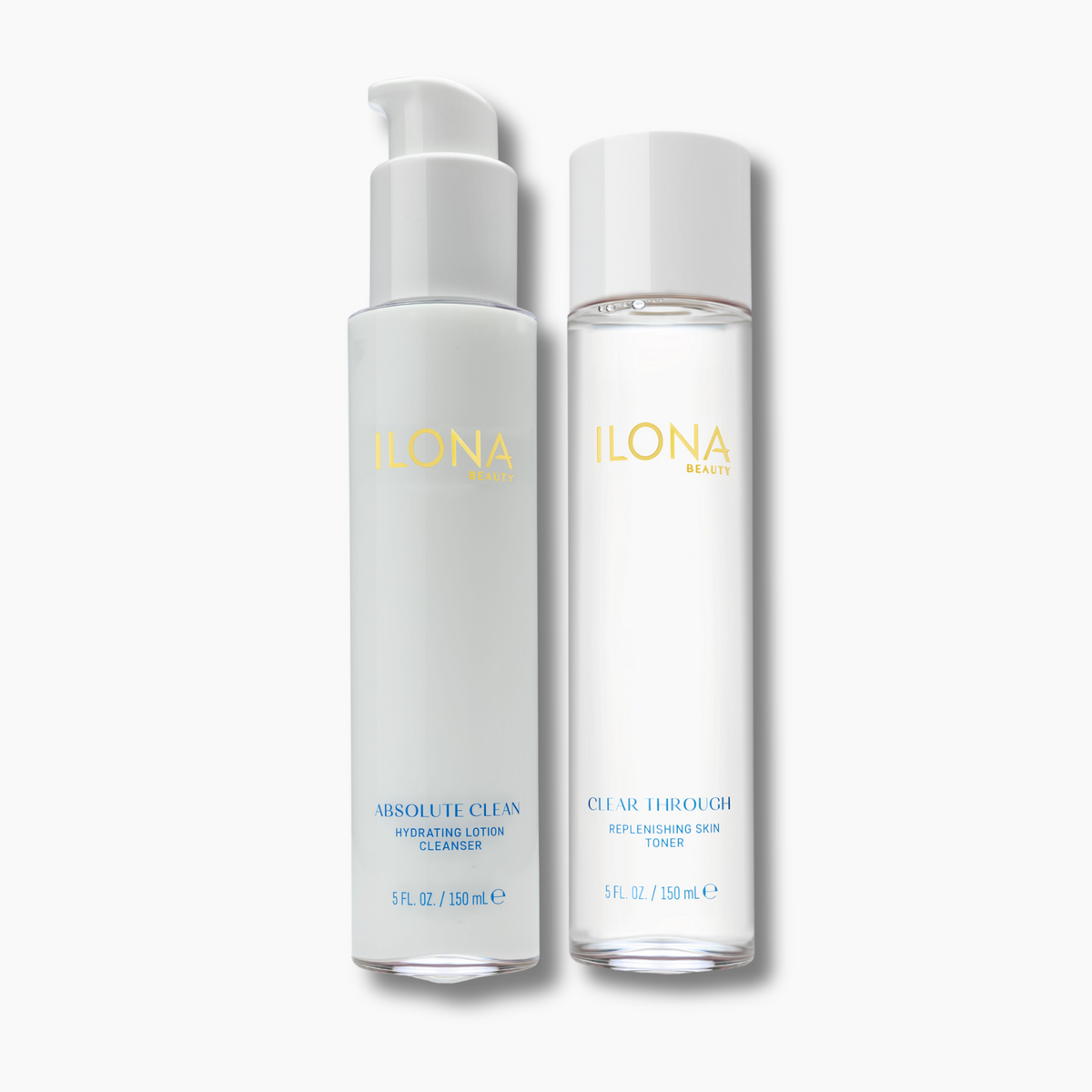Gentle Cleansing &amp; Balancing Duo Absolute Clean Lotion Cleanser + Clear Through Replenishing Toner