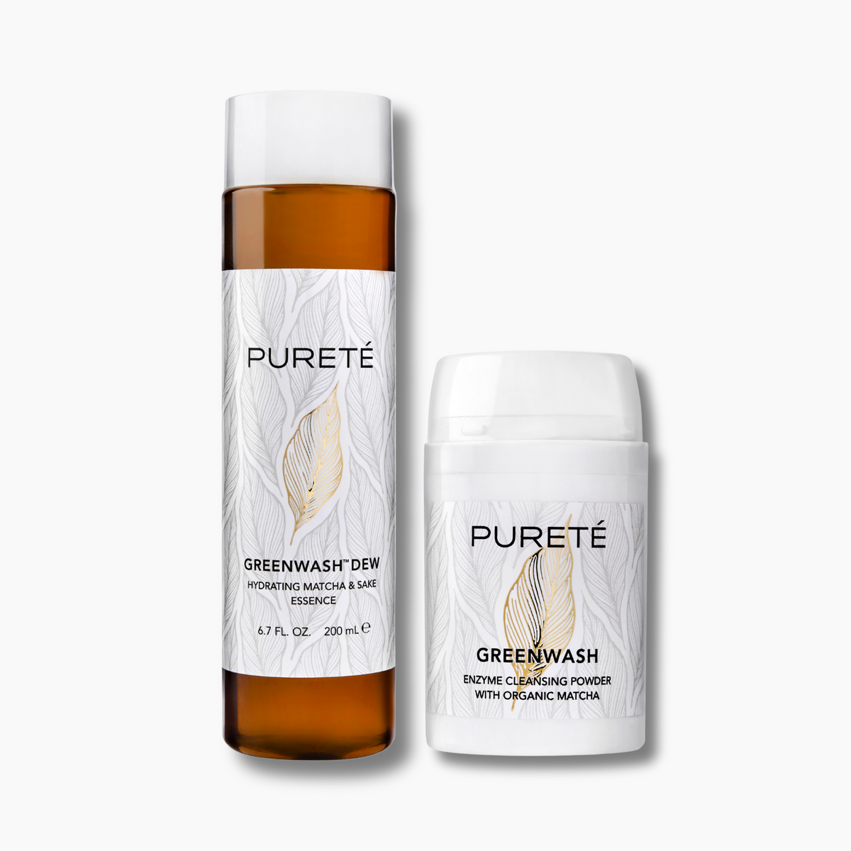 Green Clean &amp; Hydrate Duo Enzyme Cleansing Powder + Hydrating Matcha &amp; Sake Essence